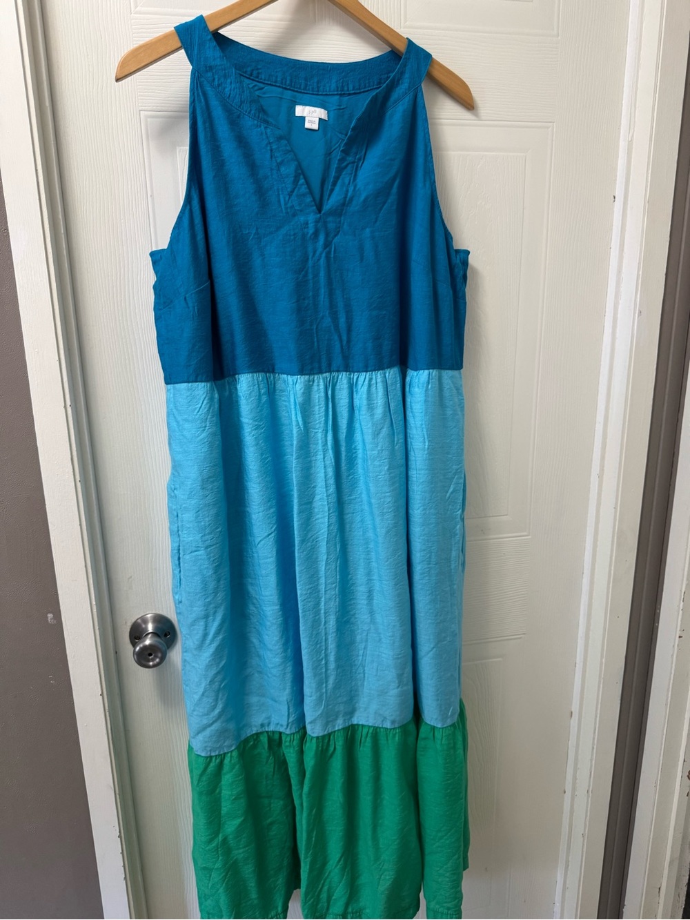 J. Jill Teal Blue Lightweight Top - Picture 2 of 5